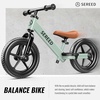 image:imageSEREED Toddler Balance Bike 2 Year Old No Pedal Kids Bicycle Toys for 25 Years Old ToolFree Adjustment Customize Plate with Stickers Gift for 23 Boys Girls WhiteMint Green