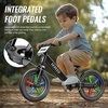 image:imageSEREED Toddler Balance Bike 2 Year Old No Pedal Kids Bicycle Toys for 25 Years Old ToolFree Adjustment Customize Plate with Stickers Gift for 23 Boys Girls WhiteBlack Lighting