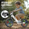 image:imageSEREED Toddler Balance Bike 2 Year Old No Pedal Kids Bicycle Toys for 25 Years Old ToolFree Adjustment Customize Plate with Stickers Gift for 23 Boys Girls WhiteWhite Lighting