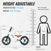 image:imageSEREED Toddler Balance Bike 2 Year Old No Pedal Kids Bicycle Toys for 25 Years Old ToolFree Adjustment Customize Plate with Stickers Gift for 23 Boys Girls WhiteWhite Lighting