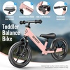 image:imageSEREED Toddler Balance Bike 2 Year Old No Pedal Kids Bicycle Toys for 25 Years Old ToolFree Adjustment Customize Plate with Stickers Gift for 23 Boys Girls WhitePink