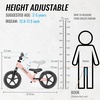 image:imageSEREED Toddler Balance Bike 2 Year Old No Pedal Kids Bicycle Toys for 25 Years Old ToolFree Adjustment Customize Plate with Stickers Gift for 23 Boys Girls WhitePink