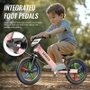 image:imageSEREED Toddler Balance Bike 2 Year Old No Pedal Kids Bicycle Toys for 25 Years Old ToolFree Adjustment Customize Plate with Stickers Gift for 23 Boys Girls WhitePink Lighting