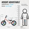image:imageSEREED Toddler Balance Bike 2 Year Old No Pedal Kids Bicycle Toys for 25 Years Old ToolFree Adjustment Customize Plate with Stickers Gift for 23 Boys Girls WhitePink Lighting