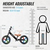 image:imageSEREED Toddler Balance Bike 2 Year Old No Pedal Kids Bicycle Toys for 25 Years Old ToolFree Adjustment Customize Plate with Stickers Gift for 23 Boys Girls WhiteBlack Lighting