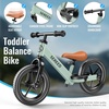 image:imageSEREED Toddler Balance Bike 2 Year Old No Pedal Kids Bicycle Toys for 25 Years Old ToolFree Adjustment Customize Plate with Stickers Gift for 23 Boys Girls WhiteMint Green