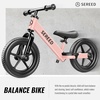 image:imageSEREED Toddler Balance Bike 2 Year Old No Pedal Kids Bicycle Toys for 25 Years Old ToolFree Adjustment Customize Plate with Stickers Gift for 23 Boys Girls WhitePink