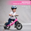 image:imageSEREED Toddler Balance Bike 2 Year Old No Pedal Kids Toy Bike for 25 Years Old ToolFree Adjustment Gift for 23 Girls Customize Plate with 3pcs Stickers BlackRose Pink