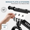 image:imageSEREED Toddler Balance Bike 2 Year Old No Pedal Kids Toy Bike for 25 Years Old ToolFree Adjustment Gift for 23 Girls Customize Plate with 3pcs Stickers BlackBlack