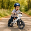 image:imageSEREED Toddler Balance Bike 2 Year Old No Pedal Kids Toy Bike for 25 Years Old ToolFree Adjustment Gift for 23 Girls Customize Plate with 3pcs Stickers BlackWhite