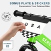 image:imageSEREED Toddler Balance Bike 2 Year Old No Pedal Kids Toy Bike for 25 Years Old ToolFree Adjustment Gift for 23 Girls Customize Plate with 3pcs Stickers BlackGreen