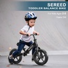 image:imageSEREED Toddler Balance Bike 2 Year Old No Pedal Kids Toy Bike for 25 Years Old ToolFree Adjustment Gift for 23 Girls Customize Plate with 3pcs Stickers BlackBlack