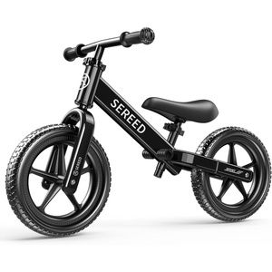 image:imageSEREED Toddler Balance Bike 2 Year Old No Pedal Kids Toy Bike for 25 Years Old ToolFree Adjustment Gift for 23 Girls Customize Plate with 3pcs Stickers BlackBlack