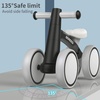 image:imageSEREED Baby Balance Bike for 1 Year Old Boys Girls 1224 Month Toddler Balance Bike 4 Wheels Toddler First Bike First Birthday GiftsBlack