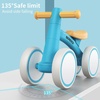 image:imageSEREED Baby Balance Bike for 1 Year Old Boys Girls 1224 Month Toddler Balance Bike 4 Wheels Toddler First Bike First Birthday GiftsBlue
