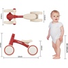 image:imageSEREED Baby Balance Bike for 1 Year Old Boys Girls 1224 Month Toddler Balance Bike 4 Wheels Toddler First Bike First Birthday GiftsRed
