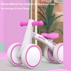 image:imageSEREED Baby Balance Bike for 1 Year Old Boys Girls 1224 Month Toddler Balance Bike 4 Wheels Toddler First Bike First Birthday GiftsRose red