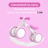 image:imageSEREED Baby Balance Bike for 1 Year Old Boys Girls 1224 Month Toddler Balance Bike 4 Wheels Toddler First Bike First Birthday GiftsRose red