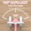 image:imageSEREED Colorful Lighting Baby Balance Bike Toys for 1 Year Old Boys Girls 1224 Month Toddler Balance Bike with 4 Silence Wheels First Birthday Gift GreenPink