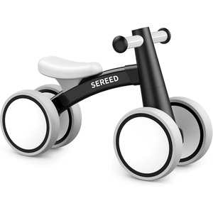image:imageSEREED Baby Balance Bike for 1 Year Old Boys Girls 1224 Month Toddler Balance Bike 4 Wheels Toddler First Bike First Birthday GiftsBlack