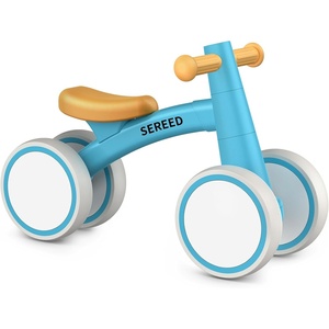 image:imageSEREED Baby Balance Bike for 1 Year Old Boys Girls 1224 Month Toddler Balance Bike 4 Wheels Toddler First Bike First Birthday GiftsBlue