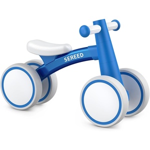 image:imageSEREED Baby Balance Bike for 1 Year Old Boys Girls 1224 Month Toddler Balance Bike 4 Wheels Toddler First Bike First Birthday GiftsBlue New