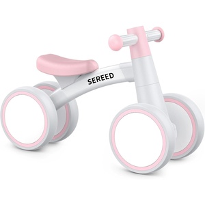 image:imageSEREED Baby Balance Bike for 1 Year Old Boys Girls 1224 Month Toddler Balance Bike 4 Wheels Toddler First Bike First Birthday GiftsPink