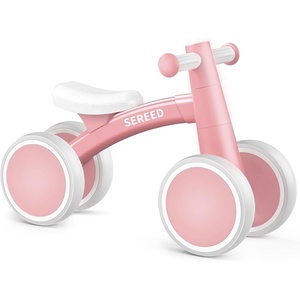 image:imageSEREED Baby Balance Bike for 1 Year Old Boys Girls 1224 Month Toddler Balance Bike 4 Wheels Toddler First Bike First Birthday GiftsPink New