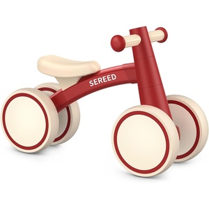 image:imageSEREED Baby Balance Bike for 1 Year Old Boys Girls 1224 Month Toddler Balance Bike 4 Wheels Toddler First Bike First Birthday GiftsRed