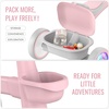 image:imageSEREED Colorful Lighting Toddler Tricycle for 25 Years Old Boys Adjustable SeatampHandlebar Trike Removable Basket Birthday Gift Idea for Kids Ages 2 BlackPink