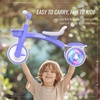 image:imageSEREED Colorful Lighting Toddler Tricycle for 25 Years Old Boys Girls Adjustable SeatampHandlebar Trike Removable Basket Birthday Gift Idea for Kids Ages 2 RedPurple