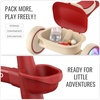 image:imageSEREED Colorful Lighting Toddler Tricycle for 25 Years Old Boys Girls Adjustable SeatampHandlebar Trike Removable Basket Birthday Gift Idea for Kids Ages 2 RedRed