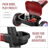 image:imageSEREED Colorful Lighting Toddler Tricycle for 25 Years Old Boys Girls Adjustable SeatampHandlebar Trike Removable Basket Birthday Gift Idea for Kids Ages 2 RedRed Black
