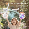 image:imageSEREED Colorful Lighting Toddler Tricycle for 25 Years Old Boys Girls Adjustable SeatampHandlebar Trike Removable Basket Birthday Gift Idea for Kids Ages 2 RedGreen